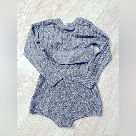 🛑SOLD🛑🎉HOST PICK🎉Free People Declan Romper sweater set | OUTERSPACE - Picture 6 of 8